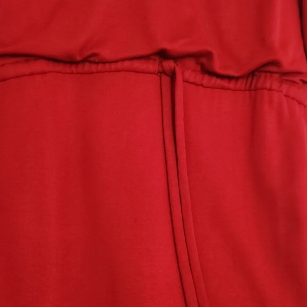 Elegant Red Vintage Dress Career Modest Romance Cottagecore Size 8 Whimsical - Picture 3 of 11